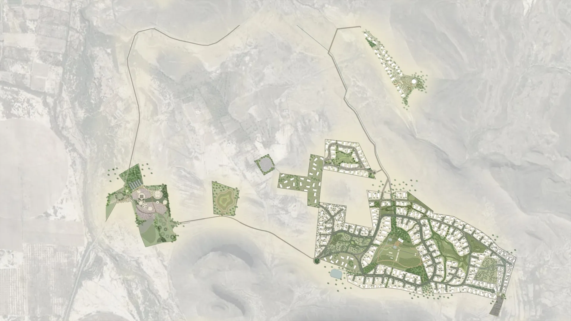 Master plan, render, Sierto, General Cepeda, Coahuila